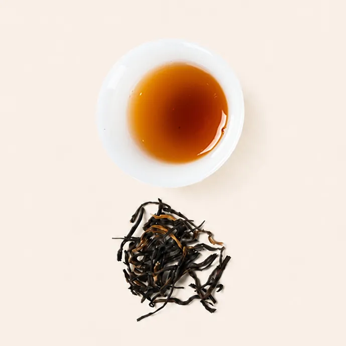 Peach Gum with Lincang Dianhong Black Tea / Da Hong Pao Rock Tea