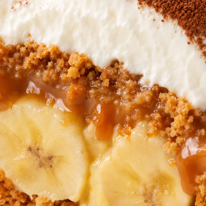 Fresh Banana Tart with Hand-Whipped Cream