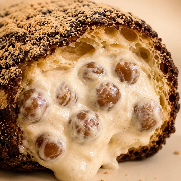 Roasted Buckwheat Cream Puff
