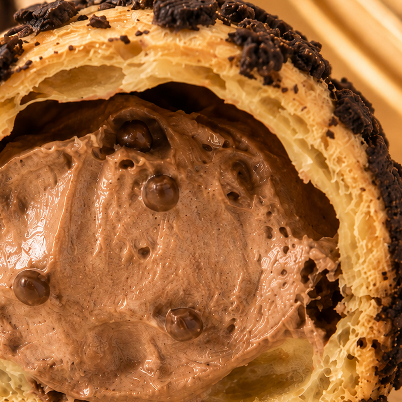 Cocoa Crunch Cream Puff
