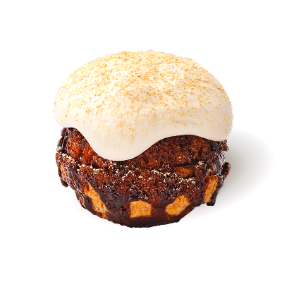 Hojicha Cream Puff with Mochi Cream