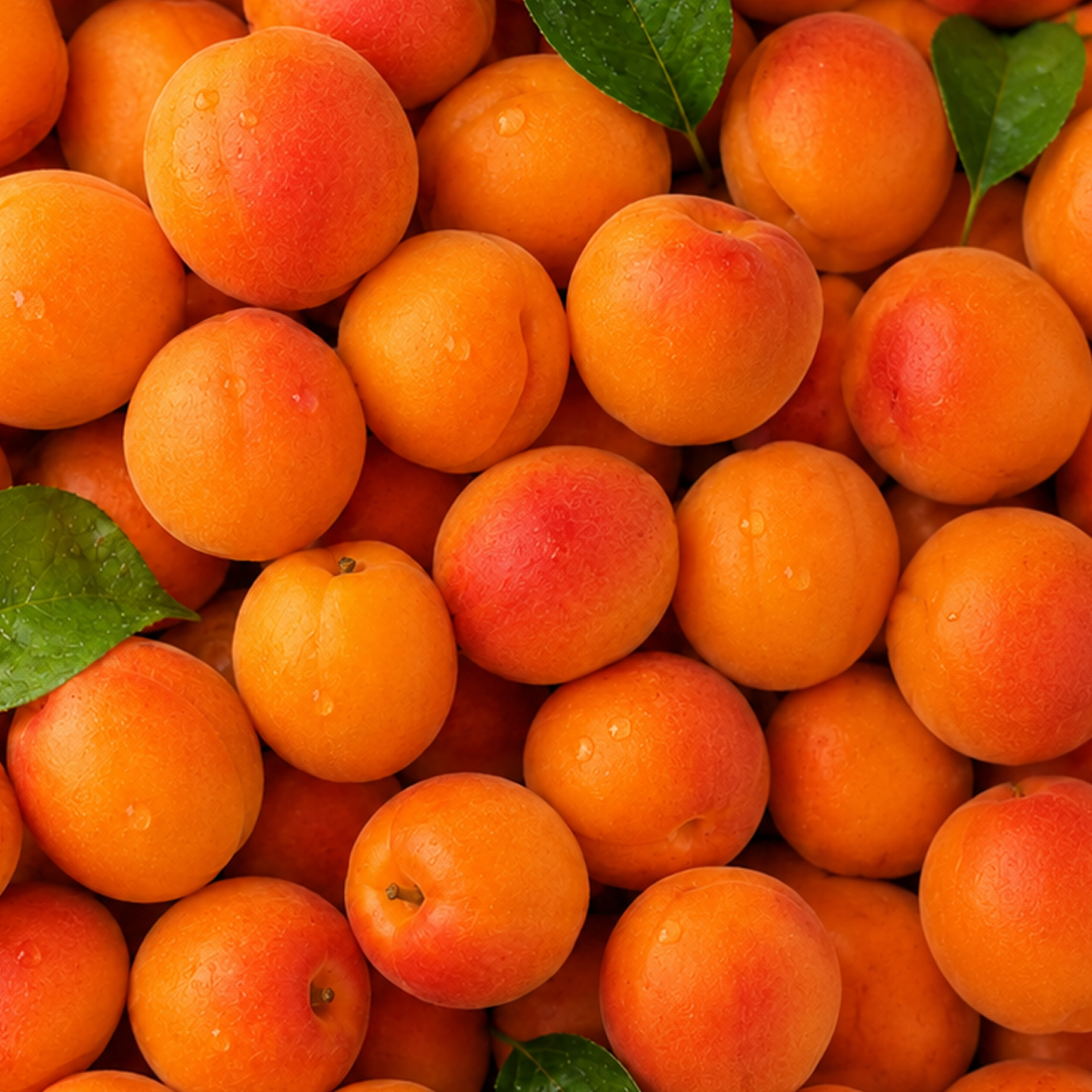 Sun-Ripened Red Apricots